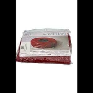 Honey-Can-Do 36" Canvas Wreath Storage Bag Red